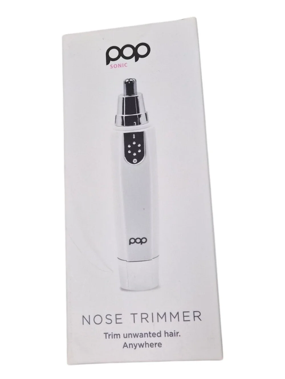 Pop Sonic Nose Trimmer White Personal Grooming Tool NEW Sealed